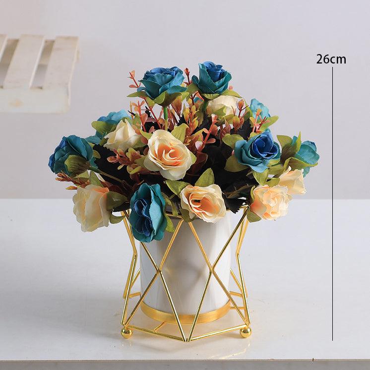 High-grade, light and luxurious fake flower bouquet simulation flower arrangement