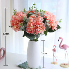 Simulation flower hydrangea bouquet arrangement home living room table arrangement flower