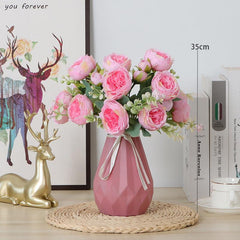 Morandi series simulation flowers modern living room bouquet