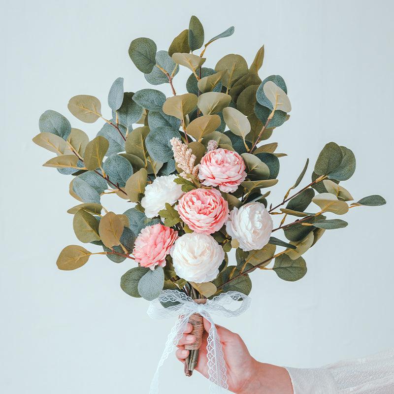 Bridal bouquet photo shoot floral simulation flowers fake flowers decorative flowers