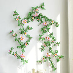 Simulated Daisy Flower Vine Entangled Decoration Store