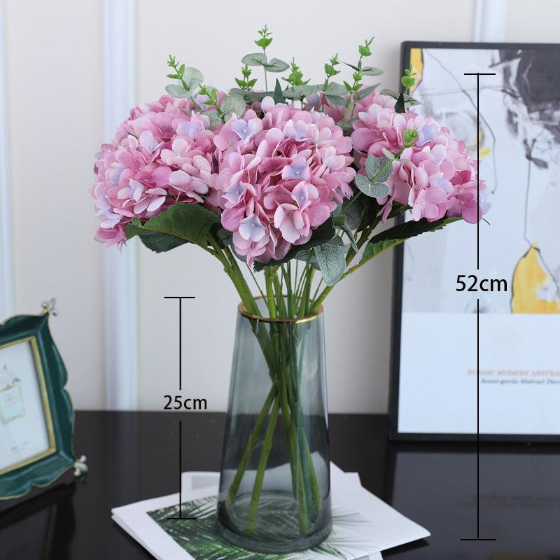 Simulation flower hydrangea bouquet arrangement home living room table arrangement flower