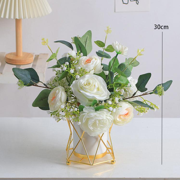 High-grade, light and luxurious fake flower bouquet simulation flower arrangement