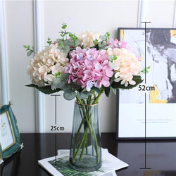Simulation flower hydrangea bouquet arrangement home living room table arrangement flower