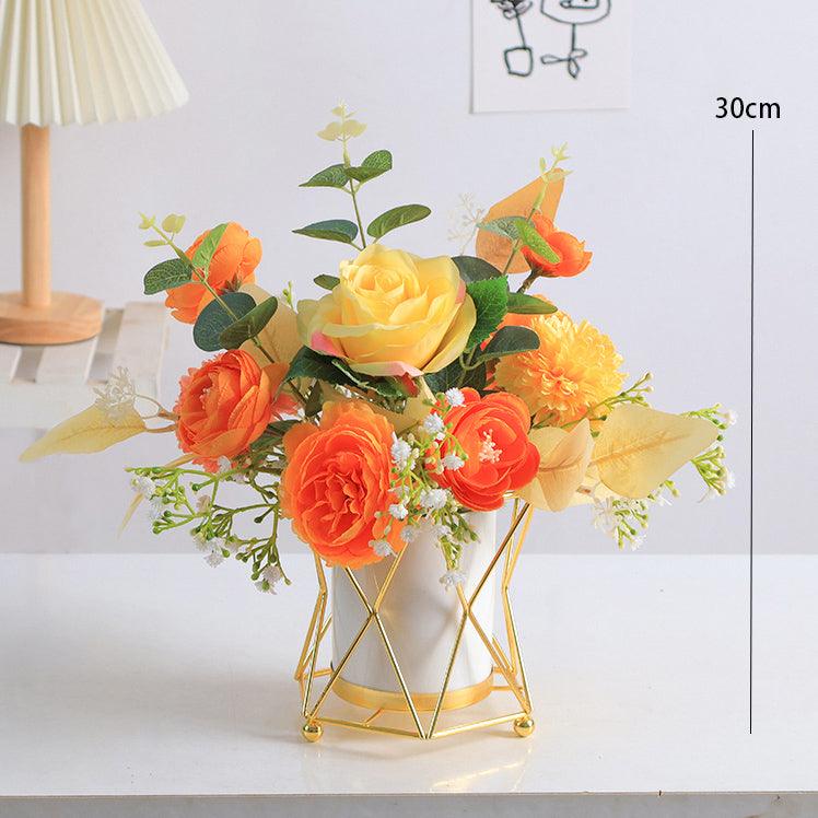 High-grade, light and luxurious fake flower bouquet simulation flower arrangement