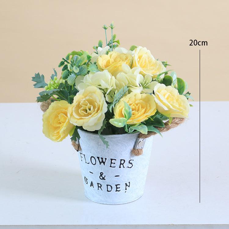 Fake Flower Arrangement Living Room Table Tabletop Simulation Flower Decoration Arrangement