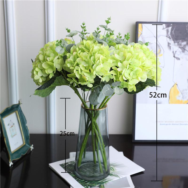 Simulation flower hydrangea bouquet arrangement home living room table arrangement flower