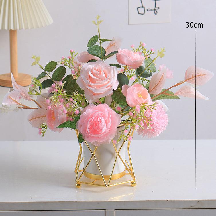 High-grade, light and luxurious fake flower bouquet simulation flower arrangement