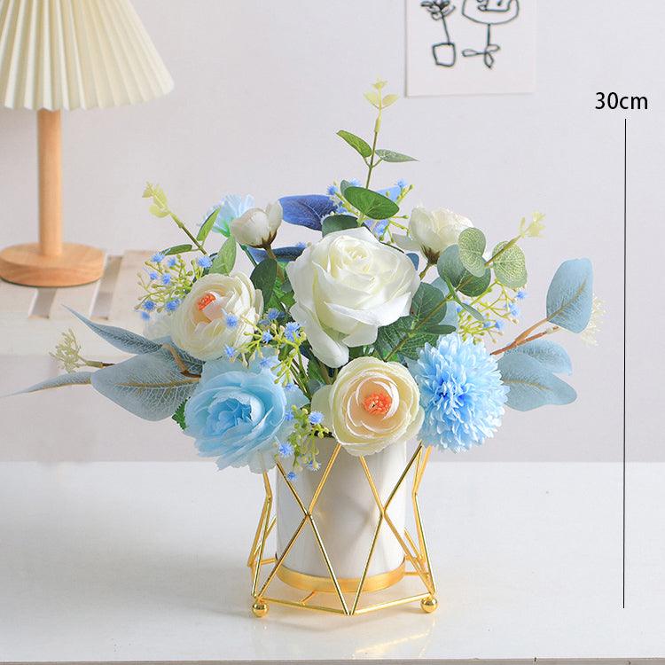 High-grade, light and luxurious fake flower bouquet simulation flower arrangement