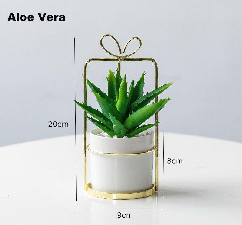 Portable simulation succulent indoor study and living room decoration