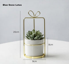 Portable simulation succulent indoor study and living room decoration