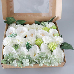 Spring White Green Simulation Flower Boxes   Figure 3