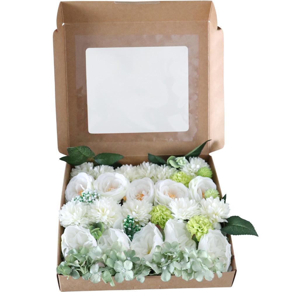 Spring White Green Simulation Flower Boxes   Figure 5