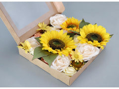 Flower Box Silk Blooming Flowers Sunflower