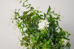 Corner shaped simulated flower arch  green forest series rose wedding party decoration