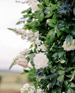 Green Flower Square Arch Wedding Party Background Decoration