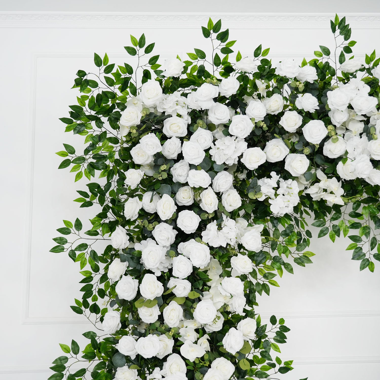 White Rose Green Leaf Ficus Leaf Florla Arches 5 picture