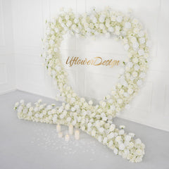 White Rose Wedding Heart-Shaped Arch Figure 3