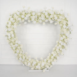 White Rose Wedding Heart-Shaped Arch Figure 4