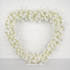 White Rose Wedding Heart-Shaped Arch Figure 4