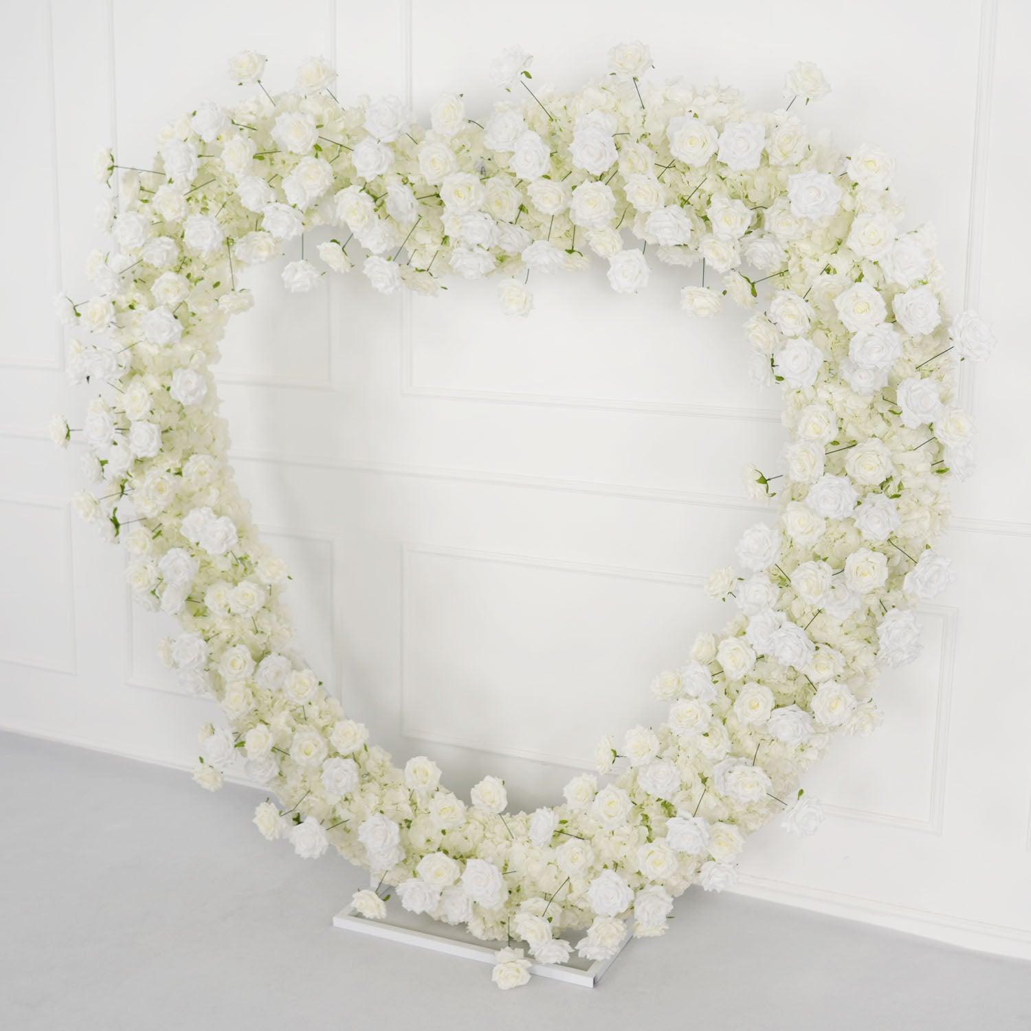 White Rose Wedding Heart-Shaped Arch Figure 6