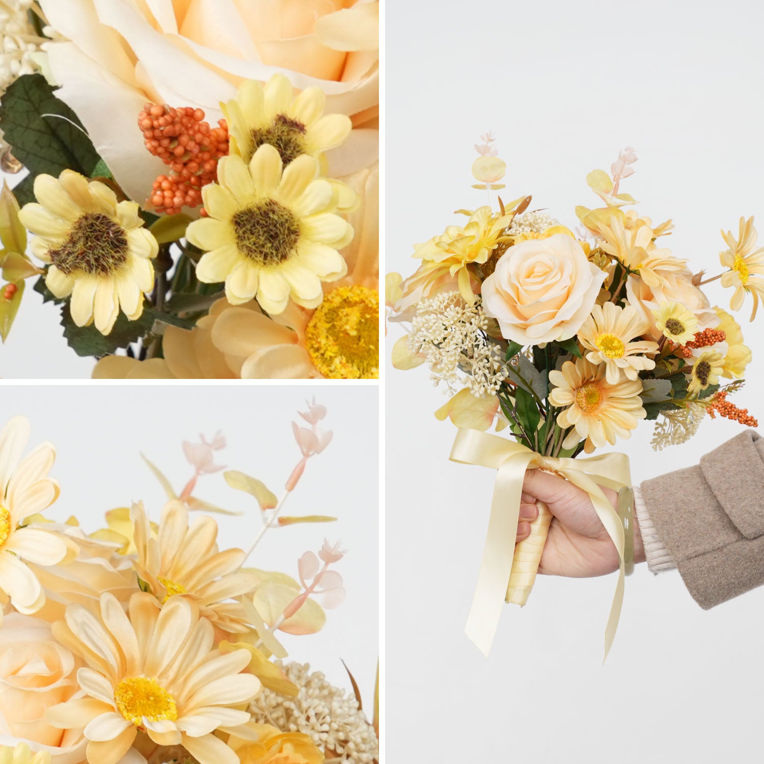 Yellow bridal flowers bouquets 2 picture