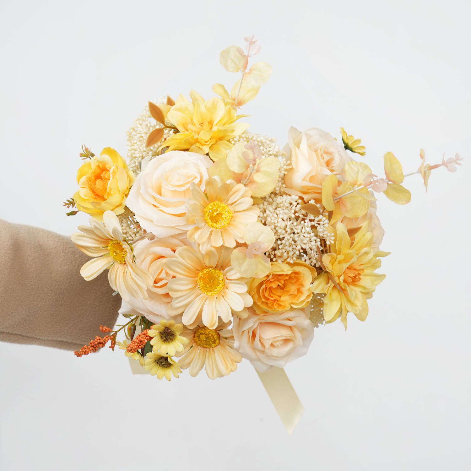 Yellow bridal flowers bouquets 5 picture