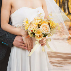 Yellow bridal flowers bouquets Main picture