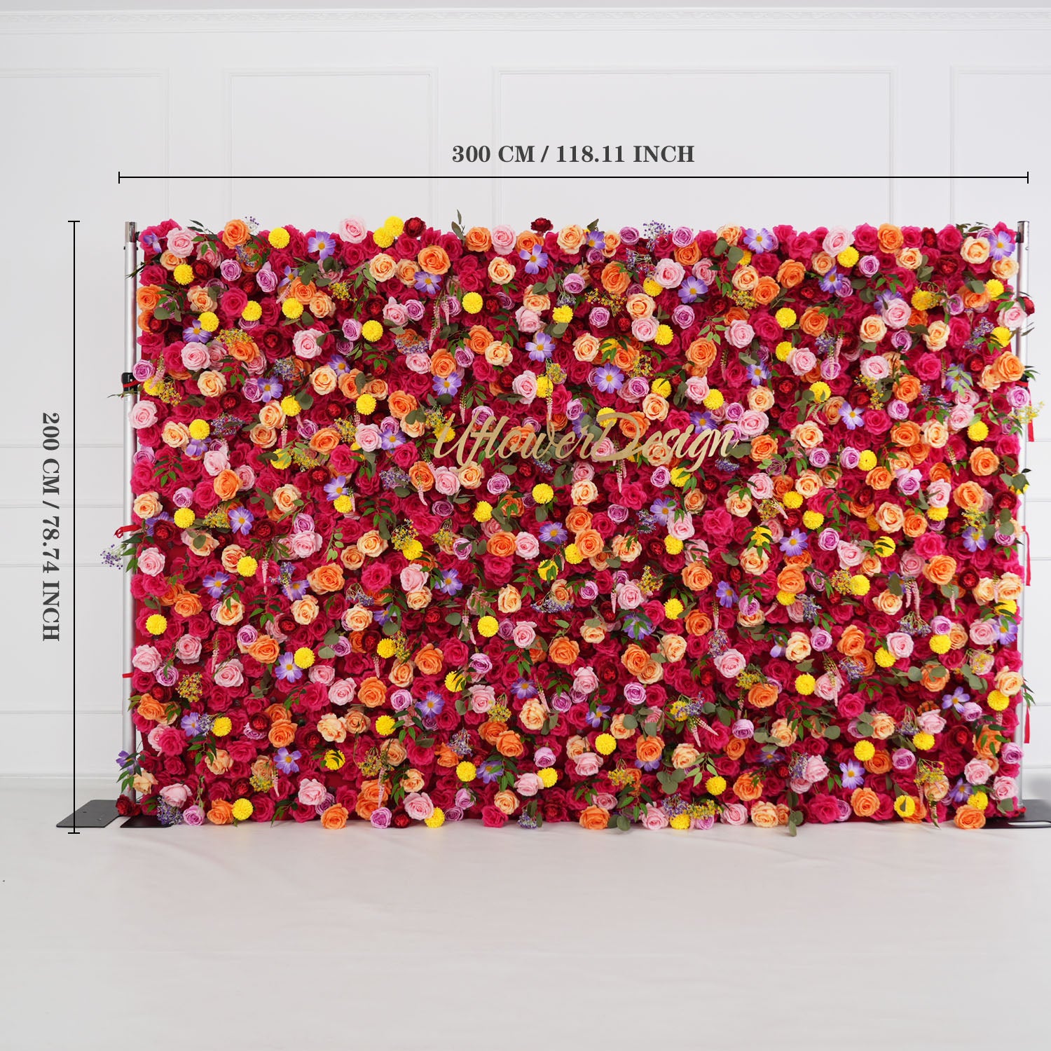 W 3m*H 2m Flower Wall