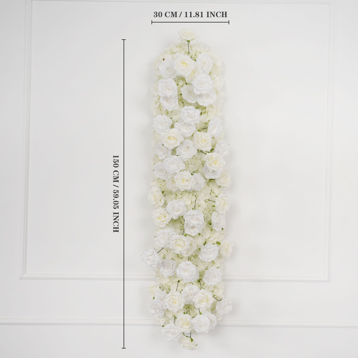 1.5*0.3cm(59 inch * 11.8 inch) Flower Row