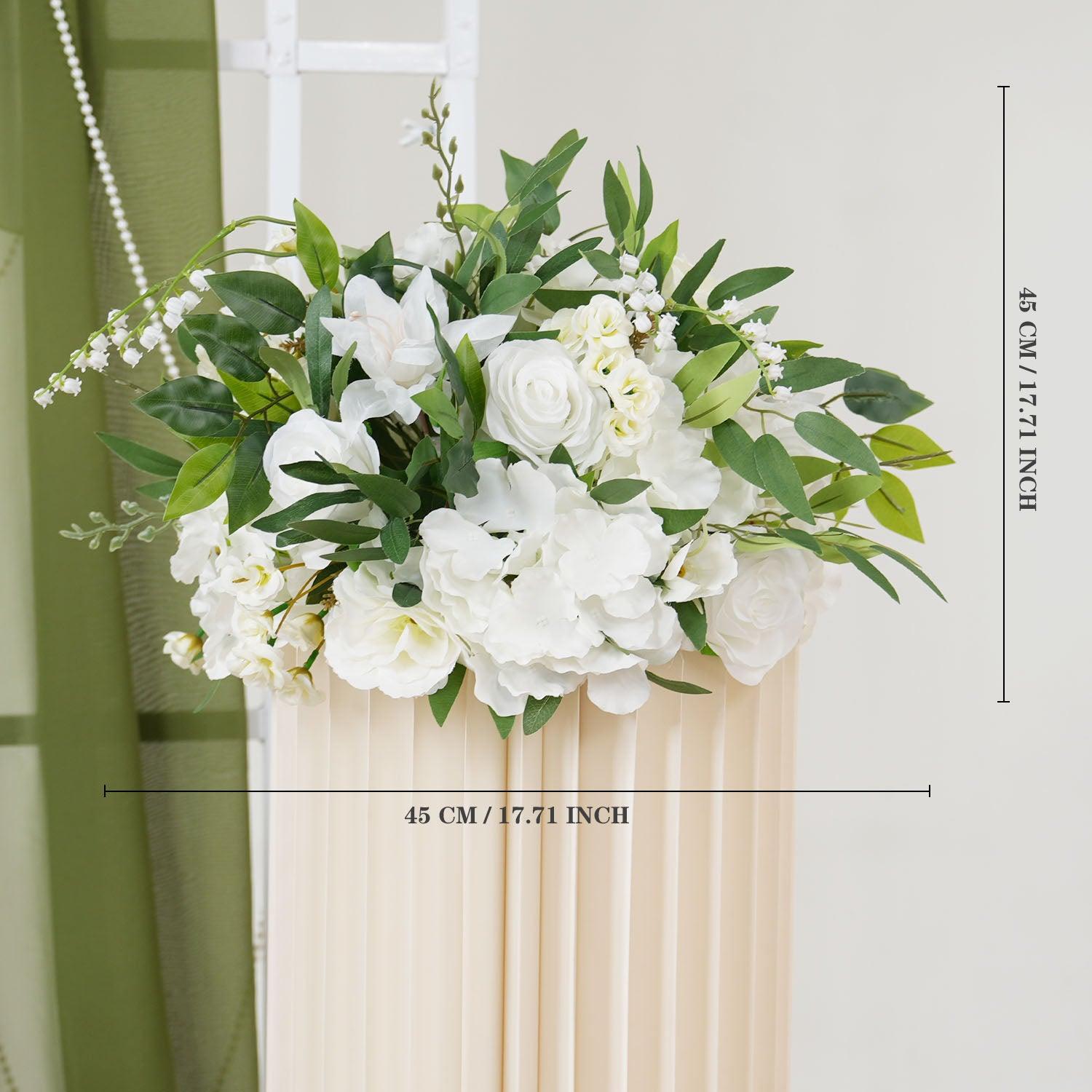 White Flower Corner Floral Decora Set