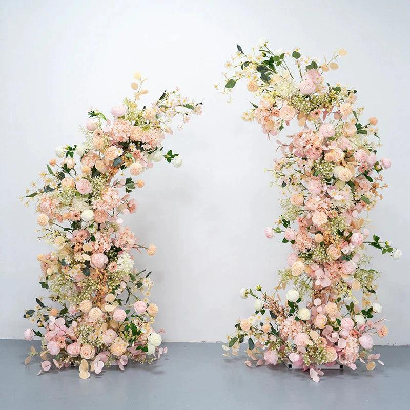 1.5/1.8/2.1/2.4m Electroplated Arc-Shaped Arch Wedding Flower Stand