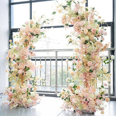 Baby Breath Horn Arch Artificial Flower Decor