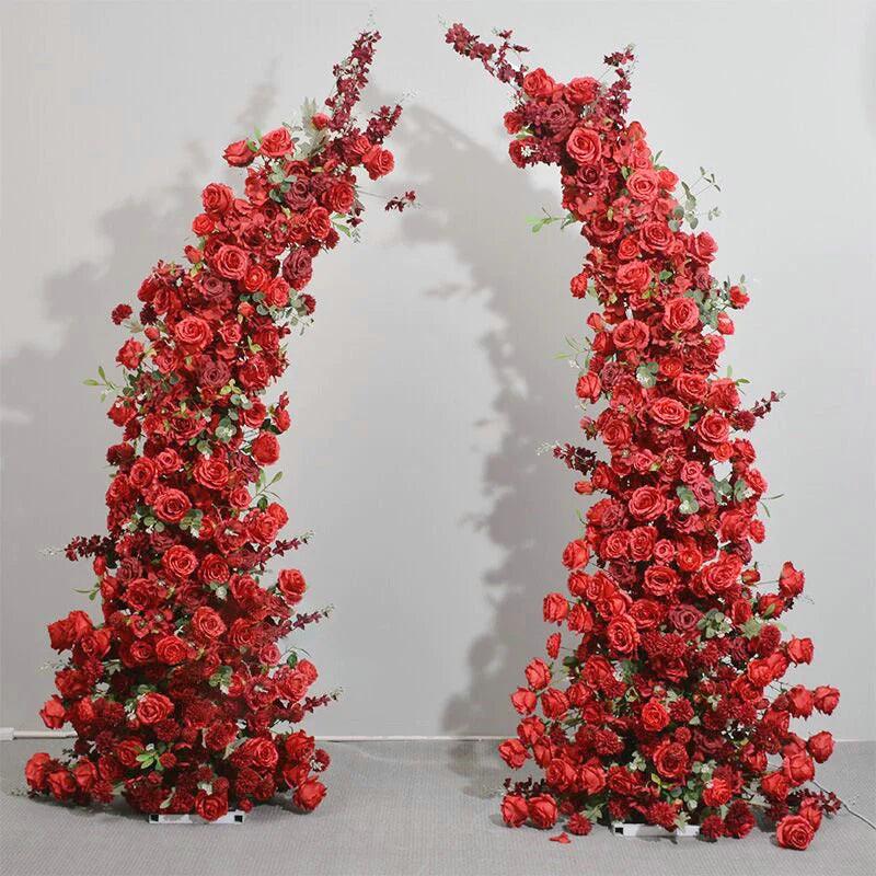 1.5/1.8/2.1/2.4m Electroplated Arc-Shaped Arch Wedding Flower Stand