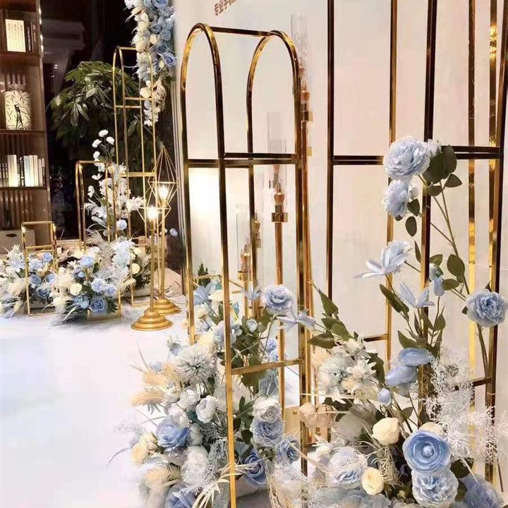 3 Pcs Gilded Iron Wedding Flower Stands | Uflower