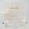 Milky White Luxury 5D Feather Flower Wall Product Video