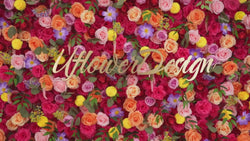 Artificial  Colorful Wedding Flower Wall Decor Video