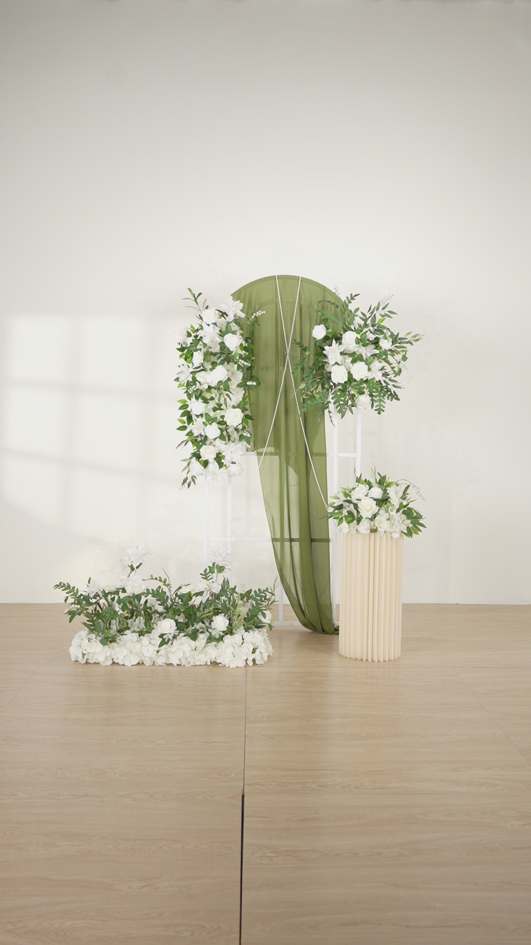 White Flower Corner Floral Decora Set Video