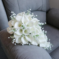 Cascade Bridal Bouquet in Calla Lily