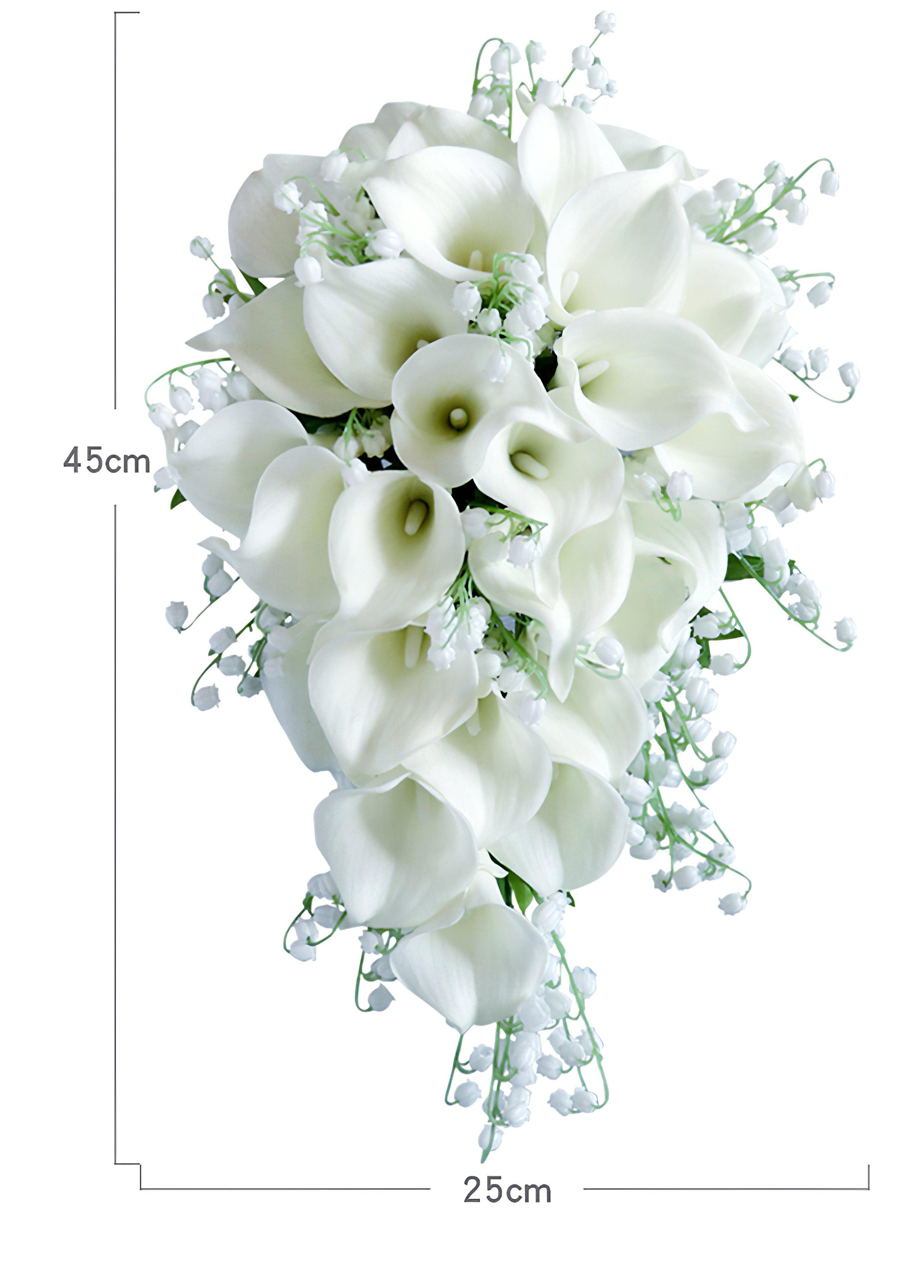 Cascade Bridal Bouquet in Calla Lily