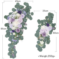 Wedding Arch Flowers Decor with Taro Purple Rose