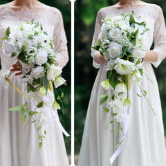 Cascade Bridal Bouquet in White