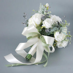 Bridal Bouquet in White Rose Peony