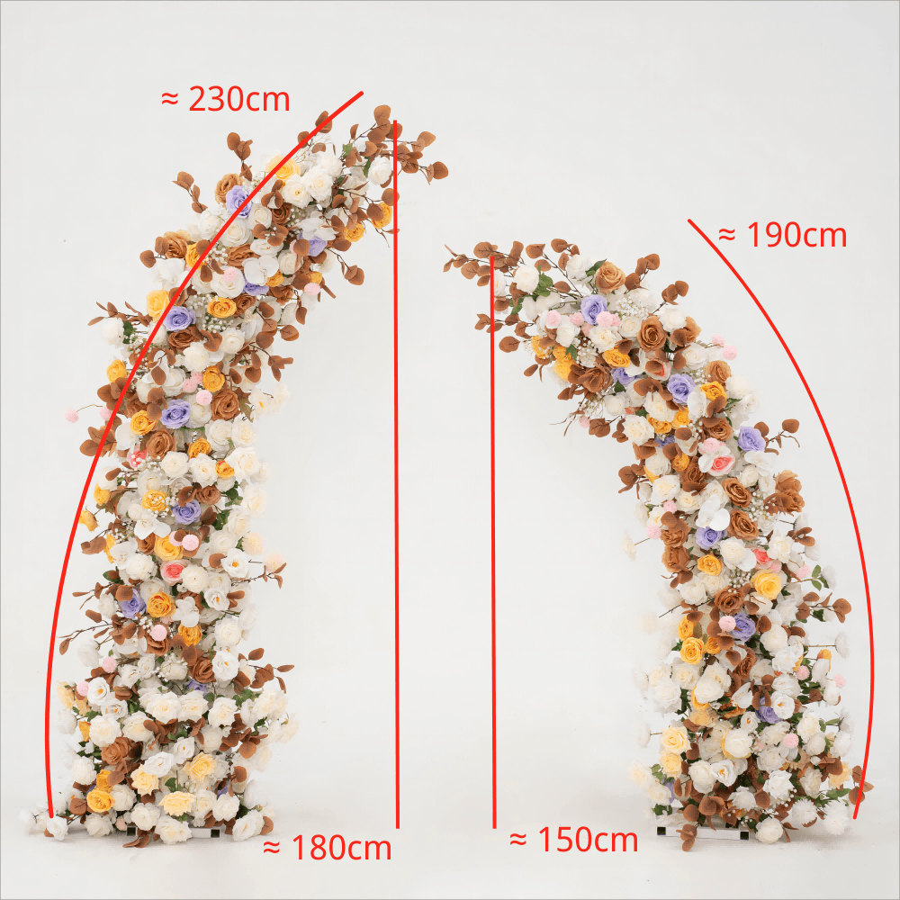 New Flower Arch Autumn Florals with Stand for Wedding Proposal Party Decor