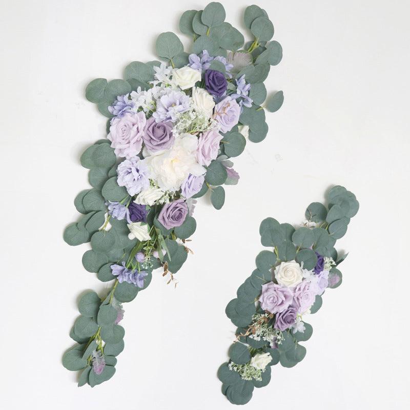 Wedding Arch Flowers Decor with Taro Purple Rose