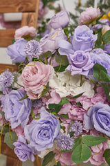 New Flower Ball Retro Purple Rose Wedding Proposal Party Centerpieces Decor