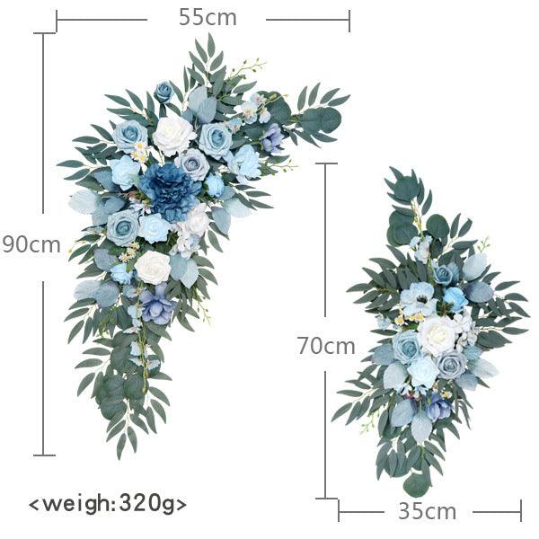 Wedding Arch Flowers Decor with Haze Blue