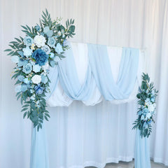 Wedding Arch Flowers Decor with Haze Blue