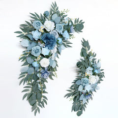 Wedding Arch Flowers Decor with Haze Blue