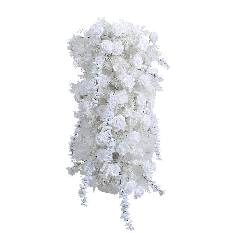 Flowers Arch Set Blossom White Roses Wedding Event Decoration Proposal Decor